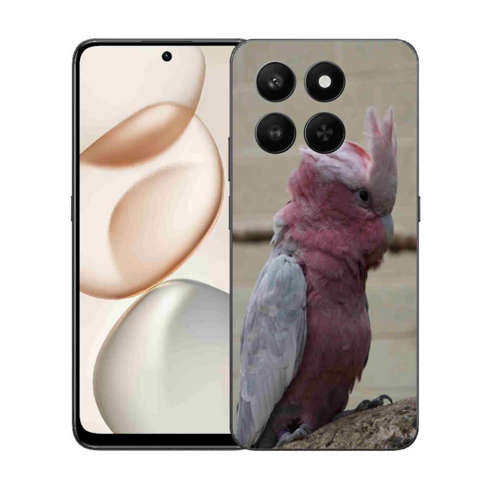 Gelový kryt mmCase na Honor 400 Smart 5G/4G/Honor X7d - papoušek kakadu růžový