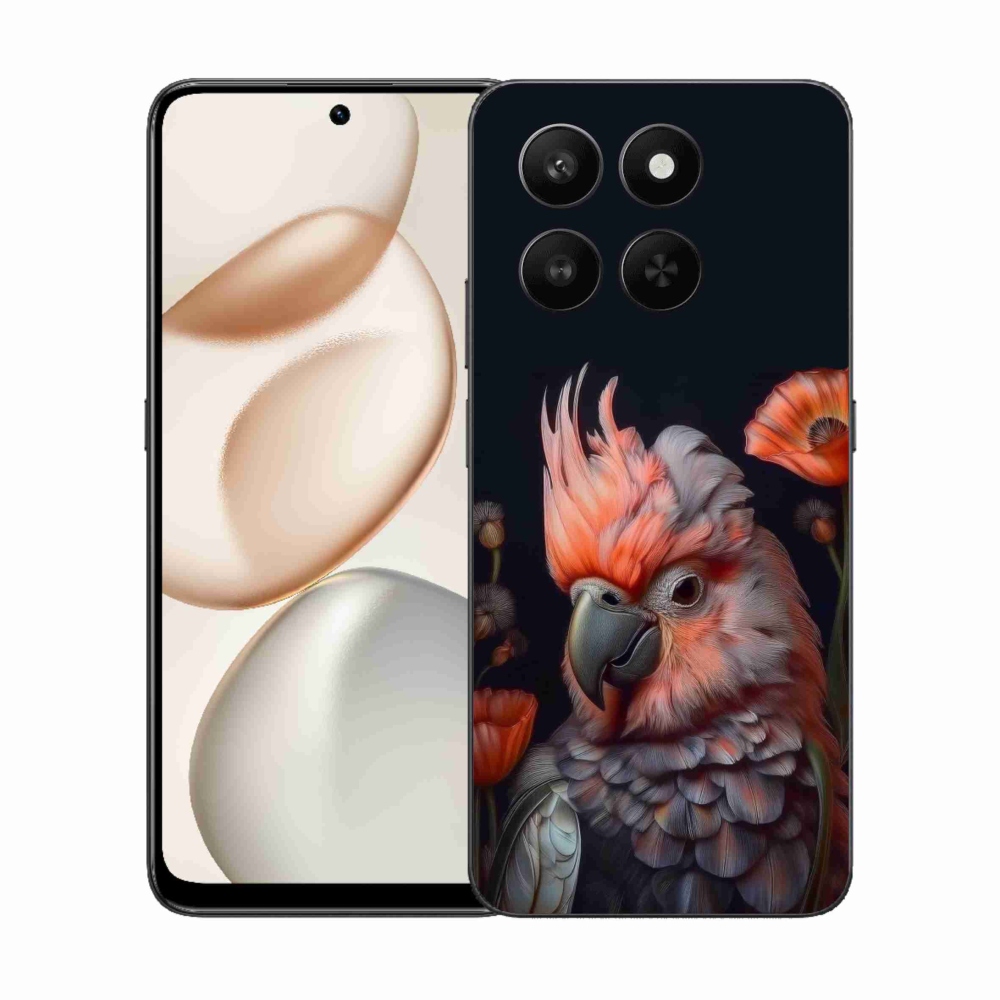 Gelový kryt mmCase na Honor 400 Smart 5G/4G/Honor X7d - papoušek kakadu v barvách