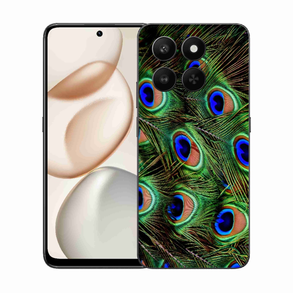 Gelový kryt mmCase na Honor 400 Smart 5G/4G/Honor X7d - paví peří