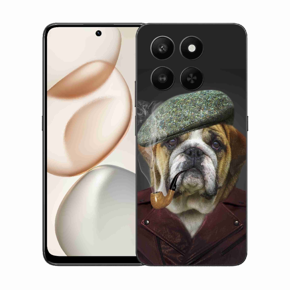 Gelový kryt mmCase na Honor 400 Smart 5G/4G/Honor X7d - pes s fajfkou