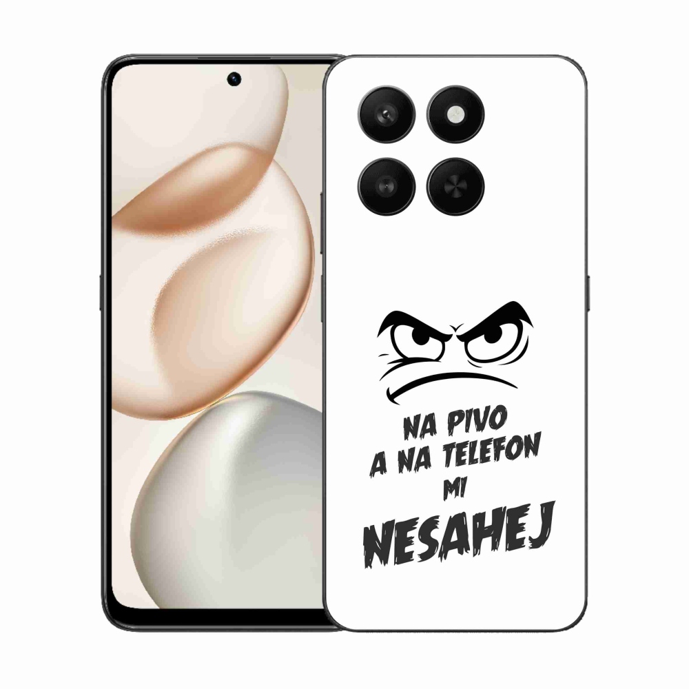 Gelový kryt mmCase na Honor 400 Smart 5G/4G/Honor X7d - pivní motiv 2 bílé pozadí