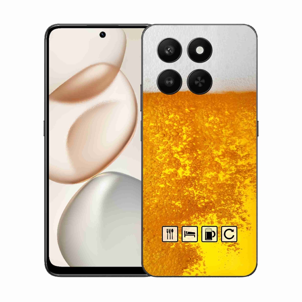 Gelový kryt mmCase na Honor 400 Smart 5G/4G/Honor X7d - pivní motiv 3