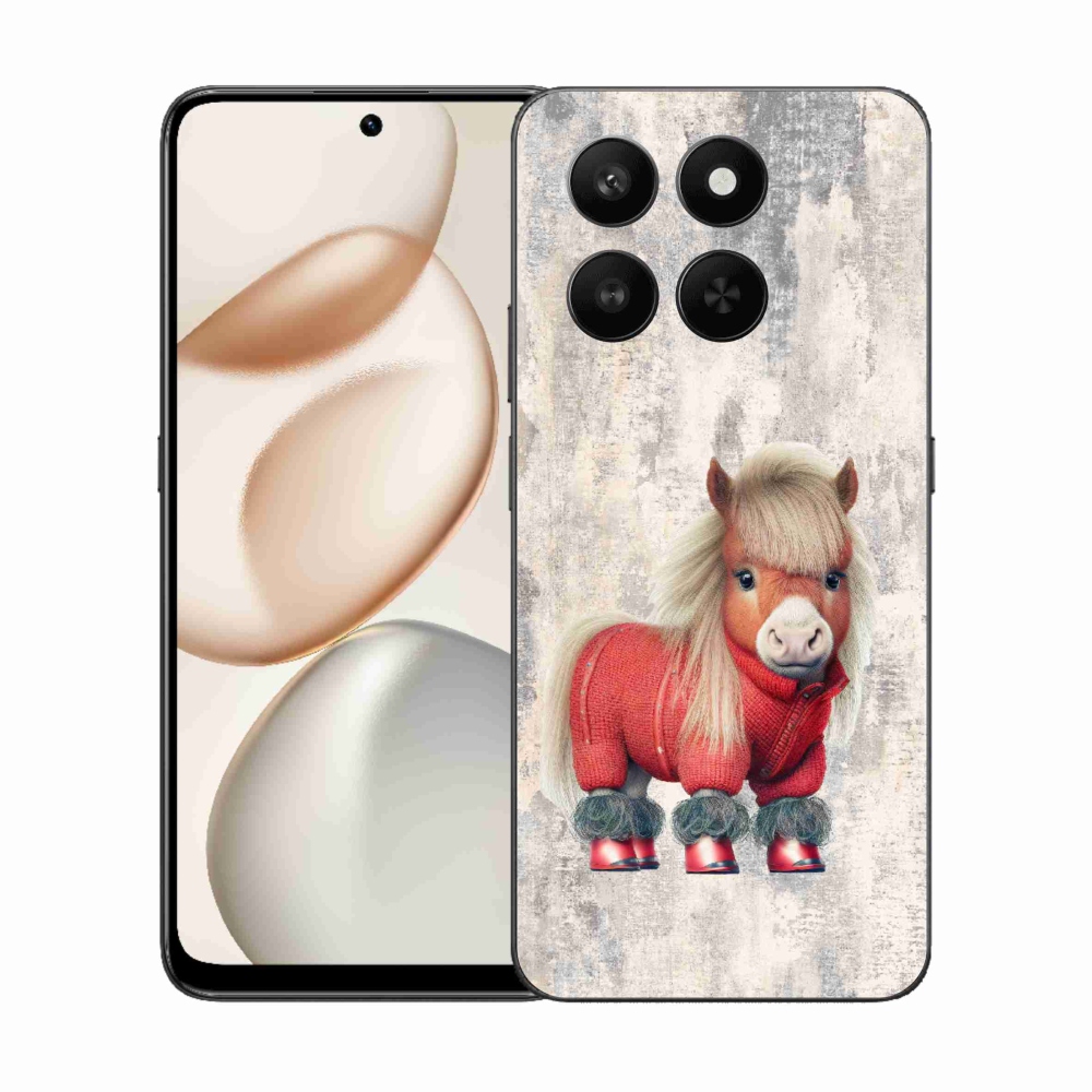 Gelový kryt mmCase na Honor 400 Smart 5G/4G/Honor X7d - poník ve svetru