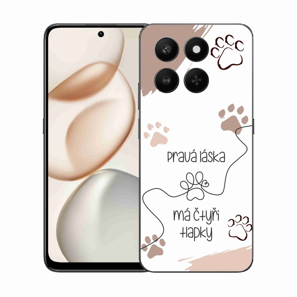 Gelový kryt mmCase na Honor 400 Smart 5G/4G/Honor X7d - psí motiv 1 bílé pozadí