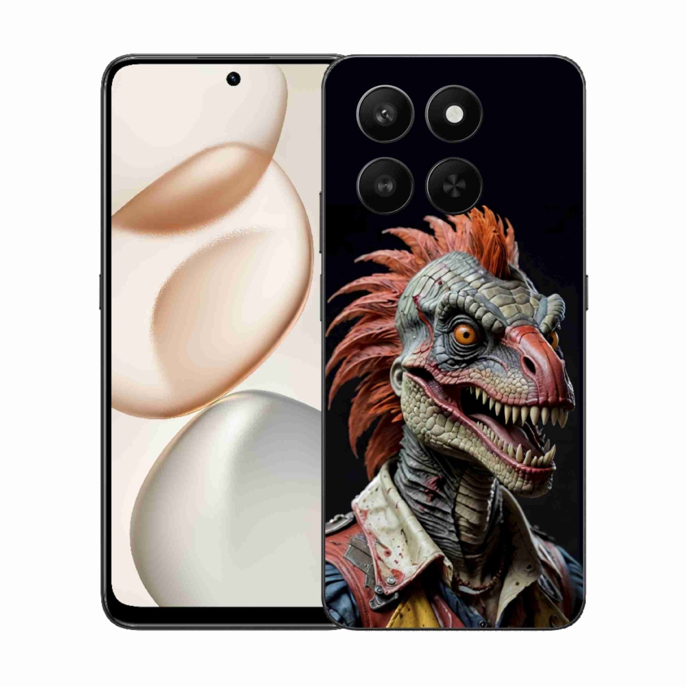 Gelový kryt mmCase na Honor 400 Smart 5G/4G/Honor X7d - punk dinosaurus
