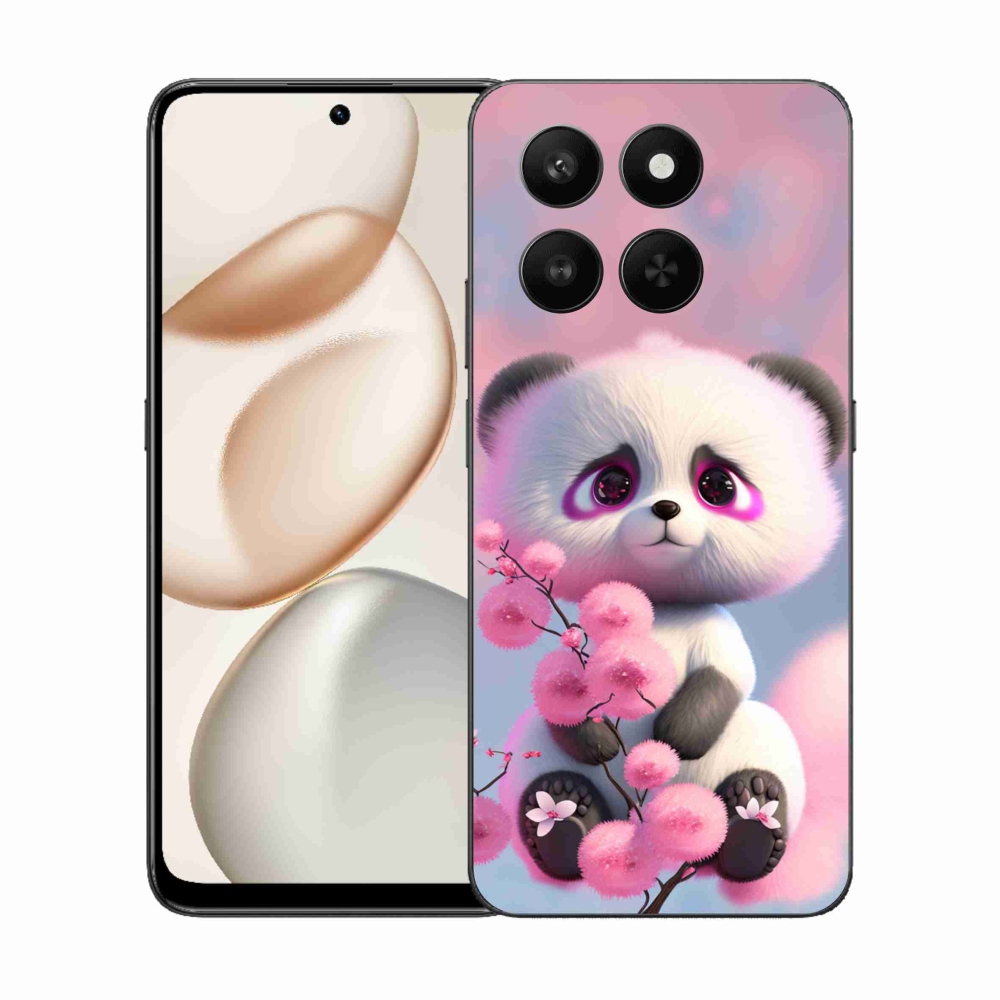 Gelový kryt mmCase na Honor 400 Smart 5G/4G/Honor X7d - roztomilá panda 1