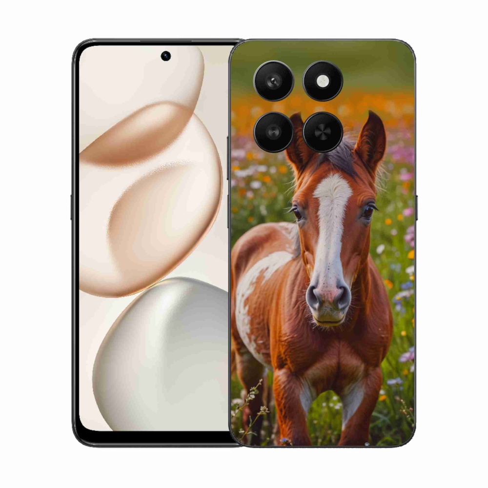 Gelový kryt mmCase na Honor 400 Smart 5G/4G/Honor X7d - roztomilé hříbě