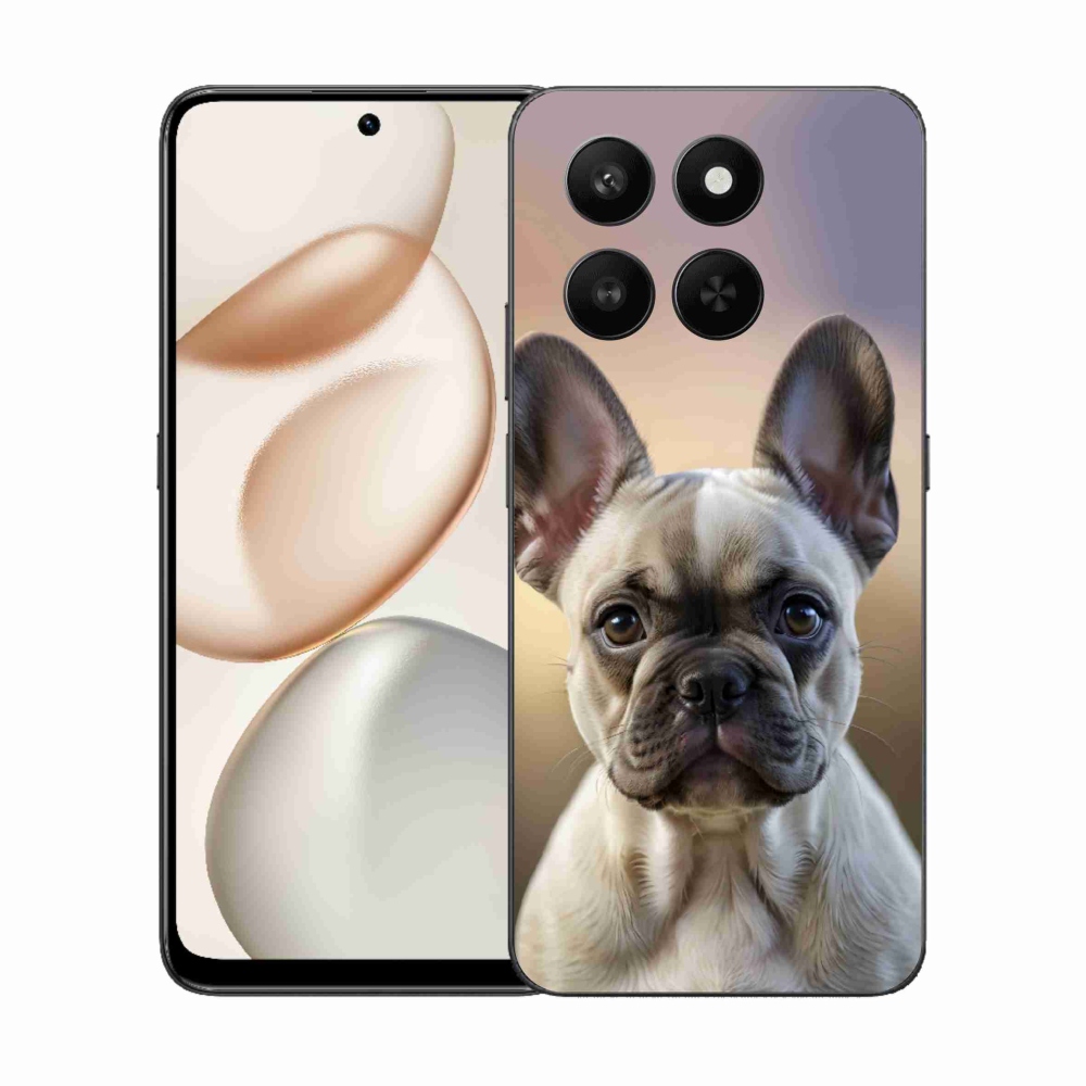 Gelový kryt mmCase na Honor 400 Smart 5G/4G/Honor X7d - roztomilý francouzský buldoček