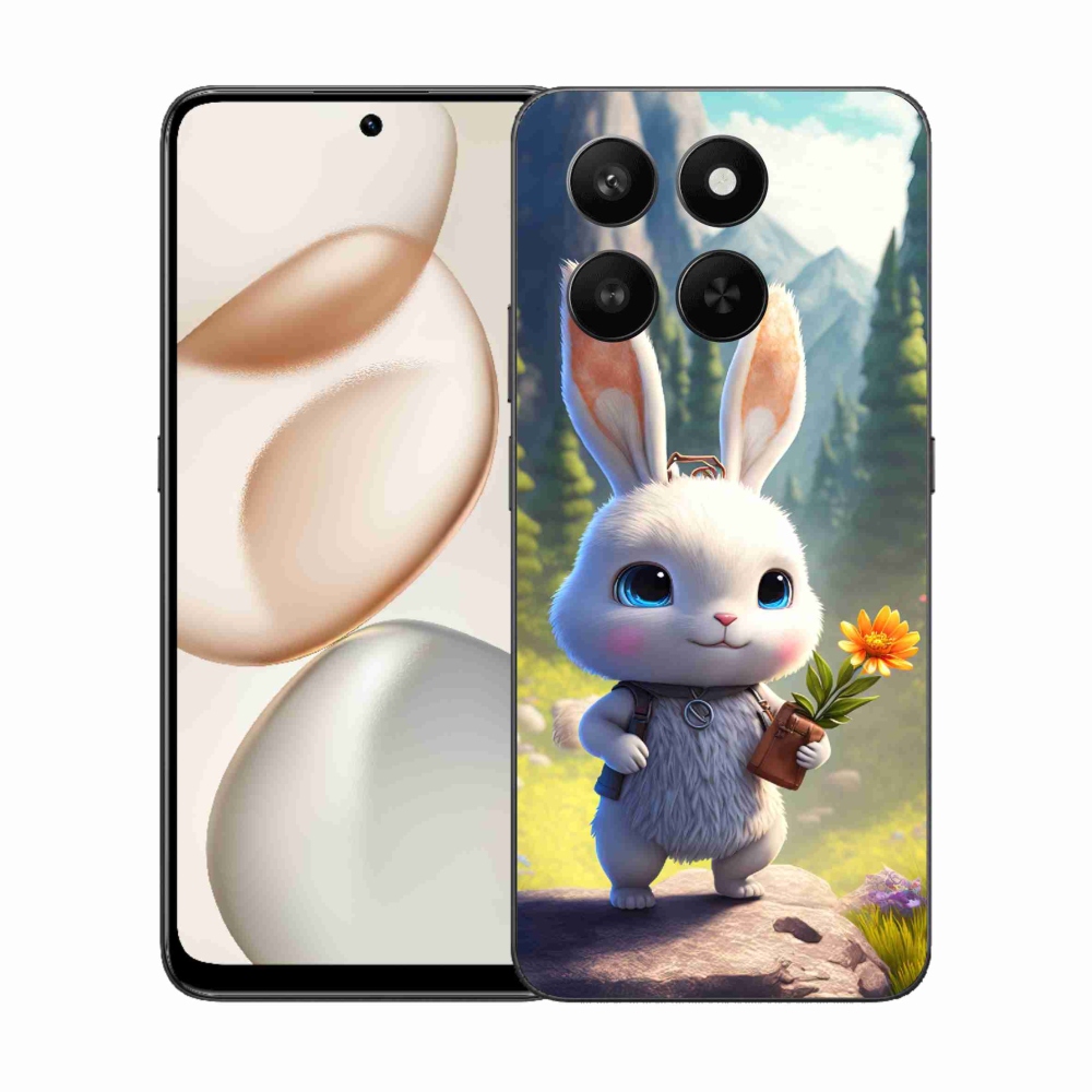 Gelový kryt mmCase na Honor 400 Smart 5G/4G/Honor X7d - roztomilý králíček