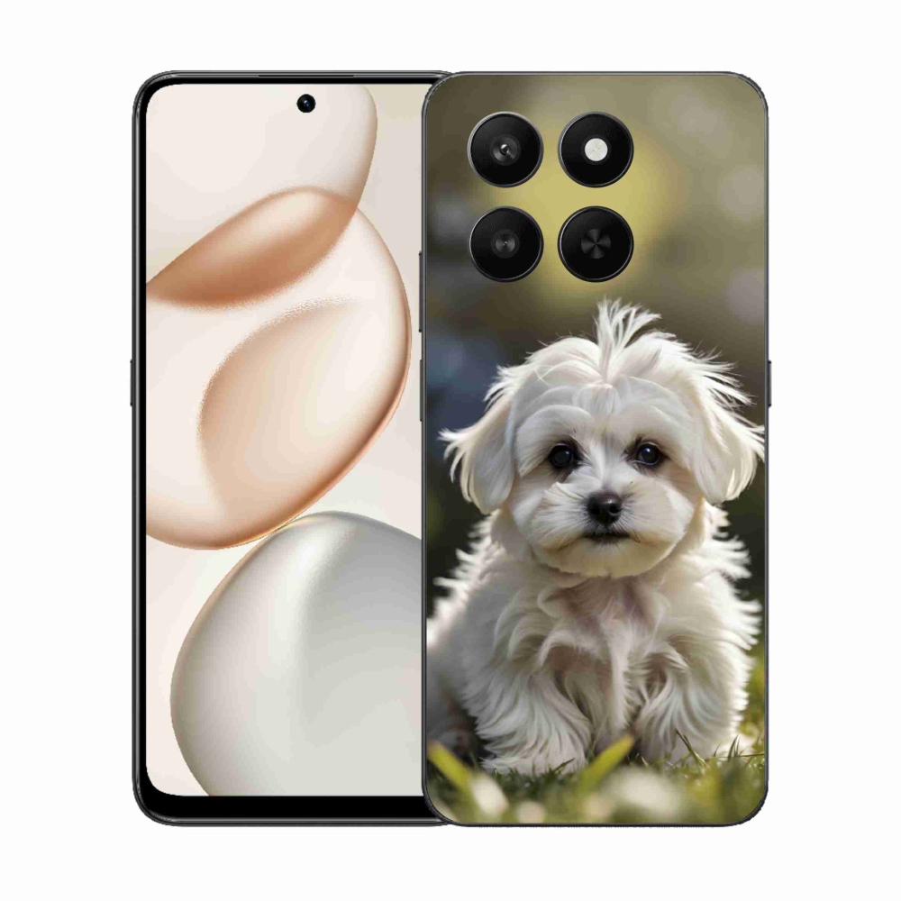 Gelový kryt mmCase na Honor 400 Smart 5G/4G/Honor X7d - roztomilý maltézský psík
