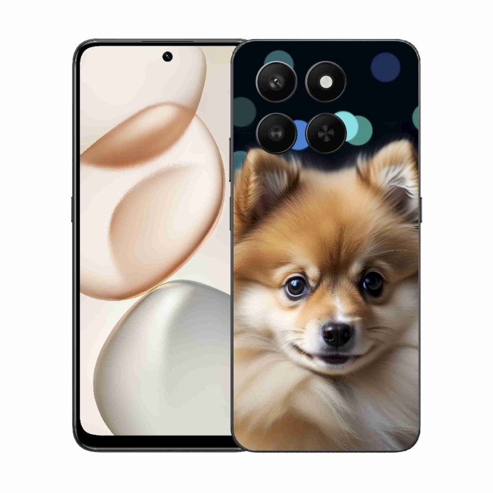 Gelový kryt mmCase na Honor 400 Smart 5G/4G/Honor X7d - roztomilý pomeranian
