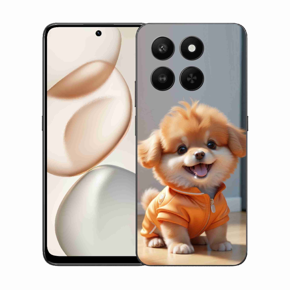 Gelový kryt mmCase na Honor 400 Smart 5G/4G/Honor X7d - roztomilý pomeranian v mikině
