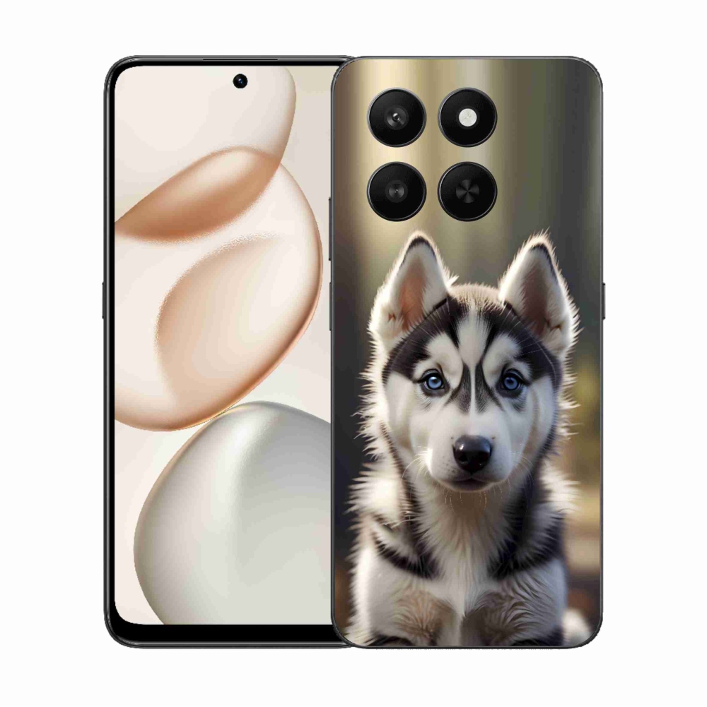 Gelový kryt mmCase na Honor 400 Smart 5G/4G/Honor X7d - roztomilý sibiřský husky