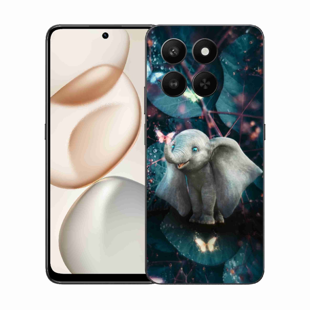 Gelový kryt mmCase na Honor 400 Smart 5G/4G/Honor X7d - roztomilý slon