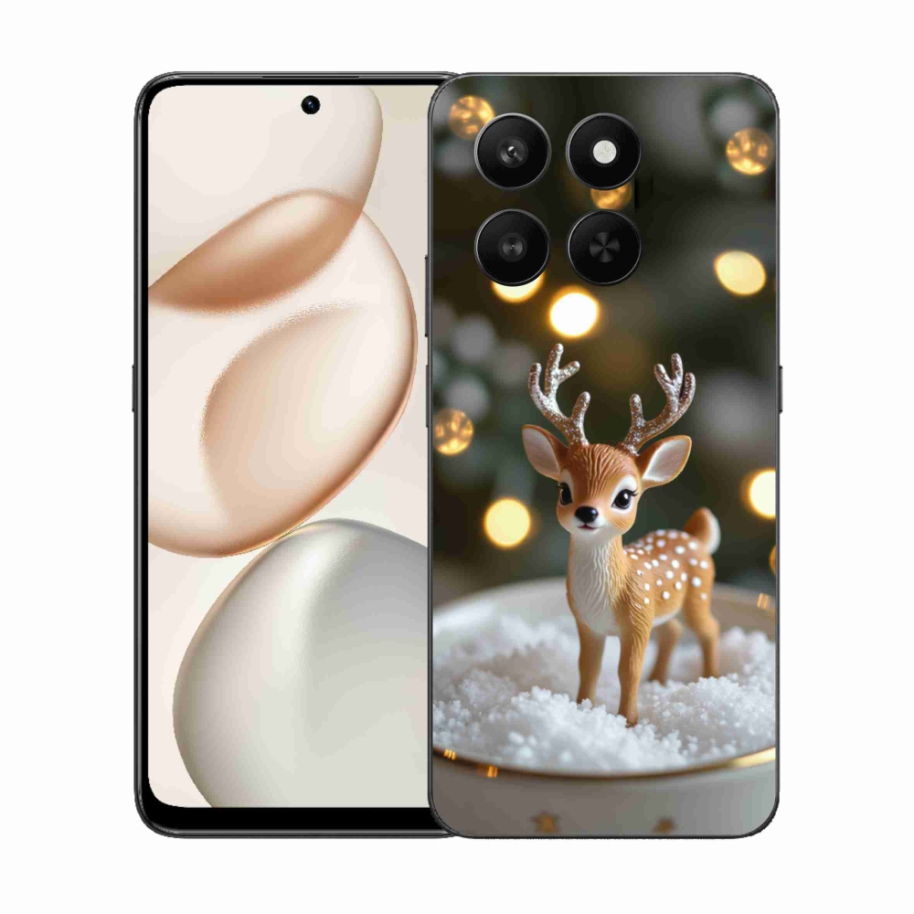 Gelový kryt mmCase na Honor 400 Smart 5G/4G/Honor X7d - roztomilý vánoční jelen