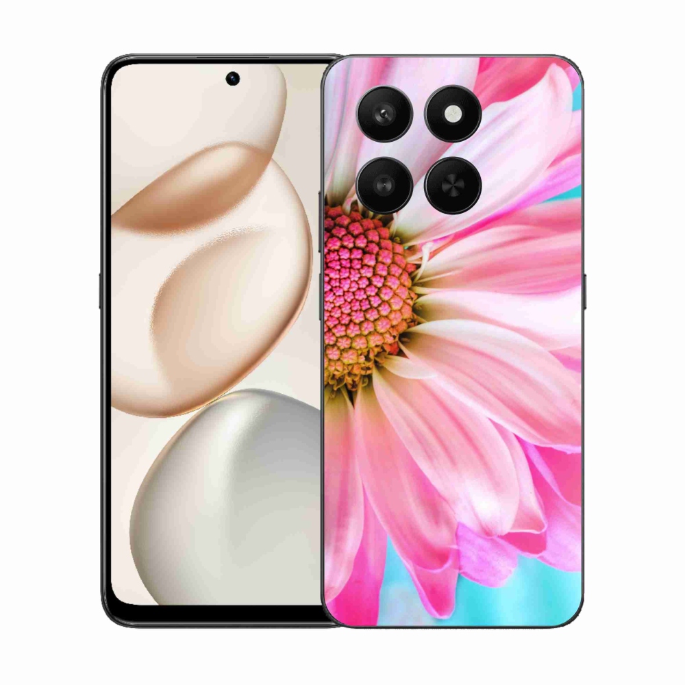 Gelový kryt mmCase na Honor 400 Smart 5G/4G/Honor X7d - růžová květina