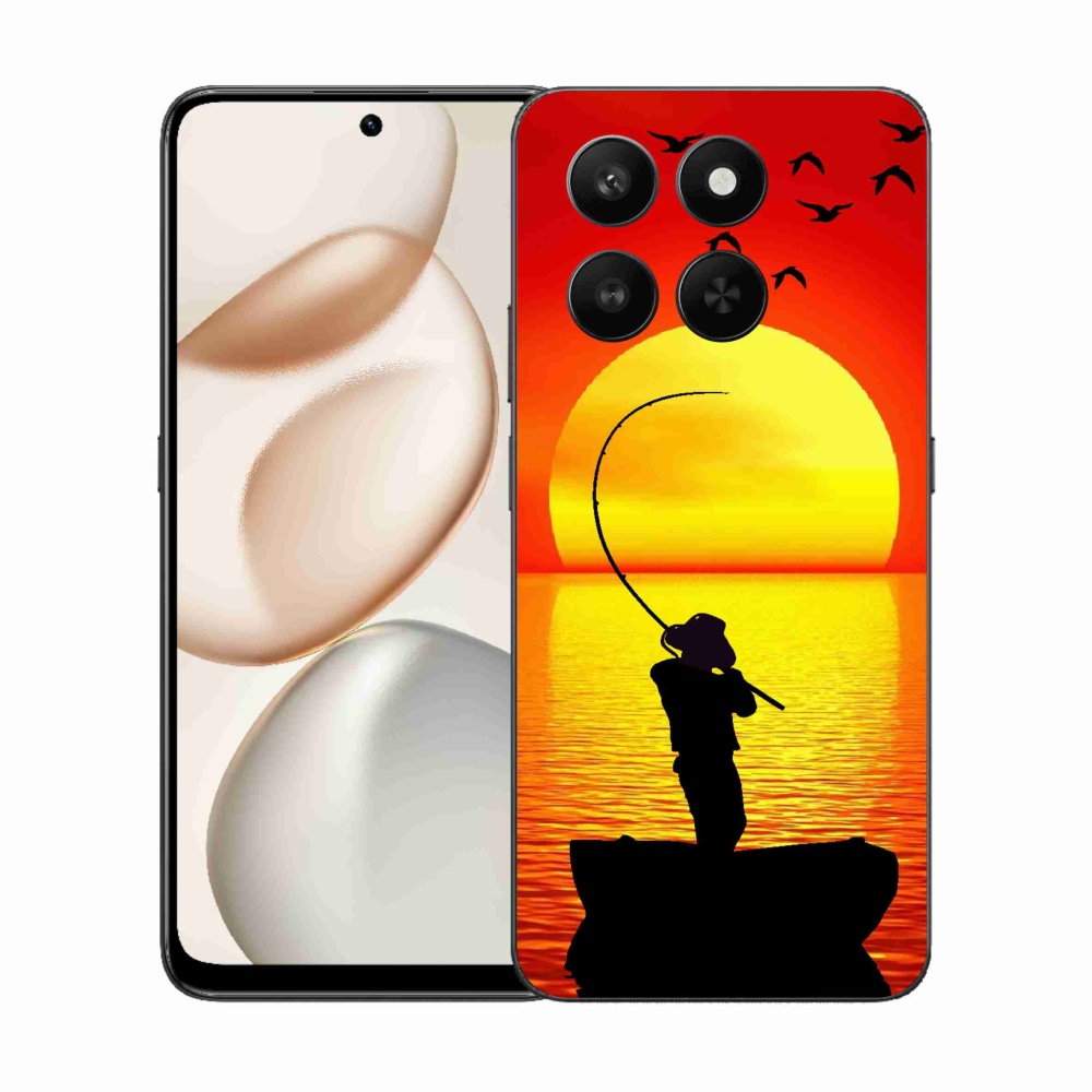 Gelový kryt mmCase na Honor 400 Smart 5G/4G/Honor X7d - rybaření