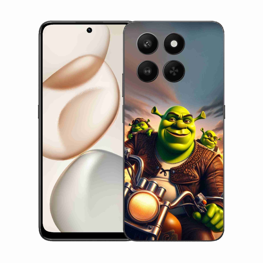 Gelový kryt mmCase na Honor 400 Smart 5G/4G/Honor X7d - shrek na motorce