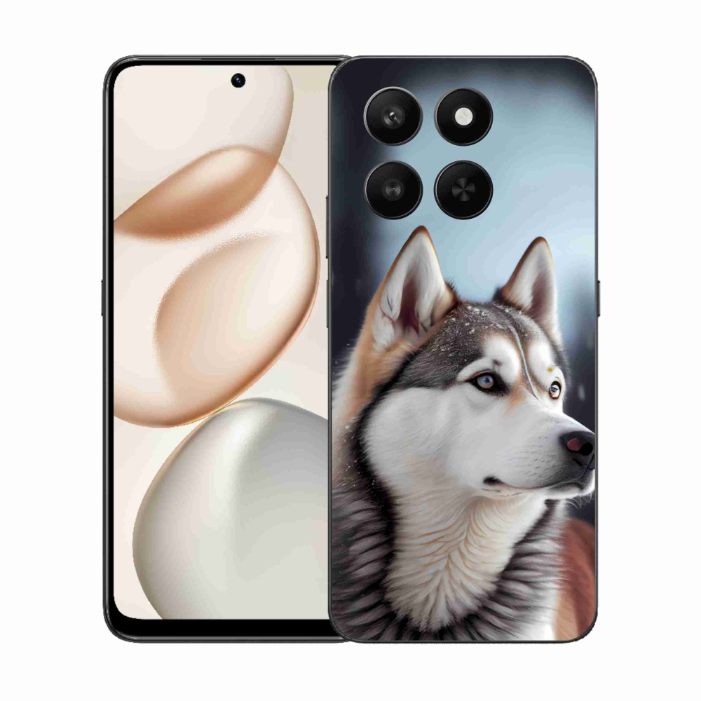 Gelový kryt mmCase na Honor 400 Smart 5G/4G/Honor X7d - sibiřský husky