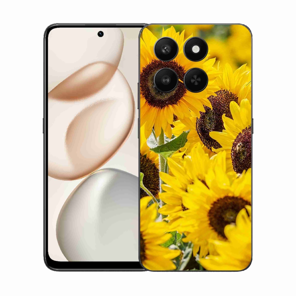 Gelový kryt mmCase na Honor 400 Smart 5G/4G/Honor X7d - slunečnice