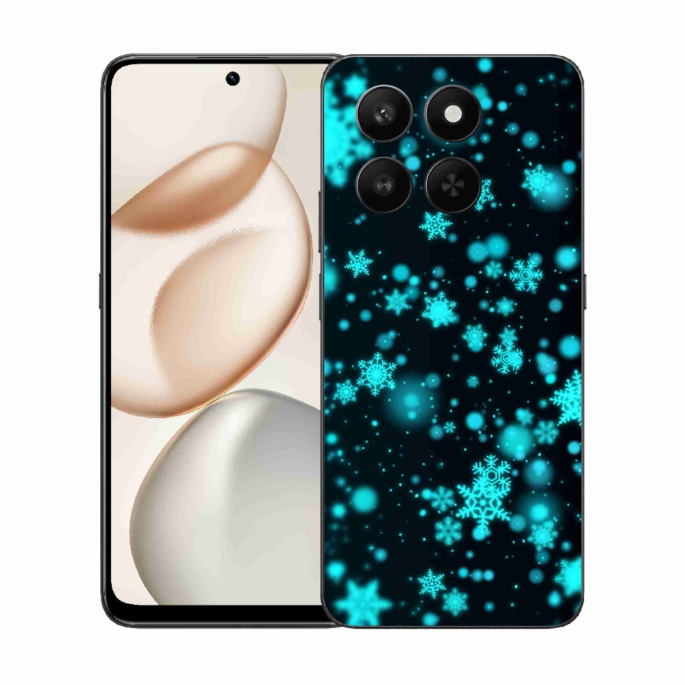 Gelový kryt mmCase na Honor 400 Smart 5G/4G/Honor X7d - sněhové vločky 1