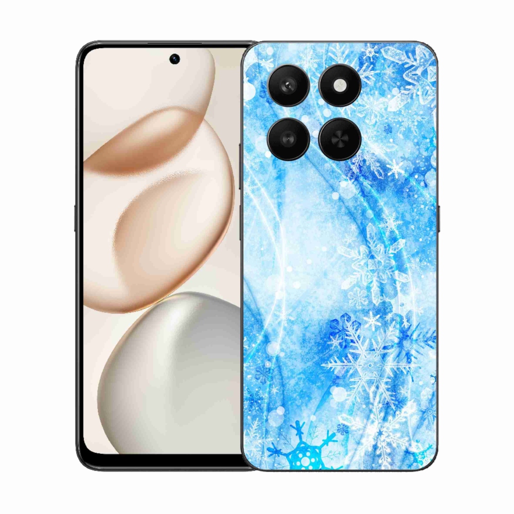 Gelový kryt mmCase na Honor 400 Smart 5G/4G/Honor X7d - sněhové vločky