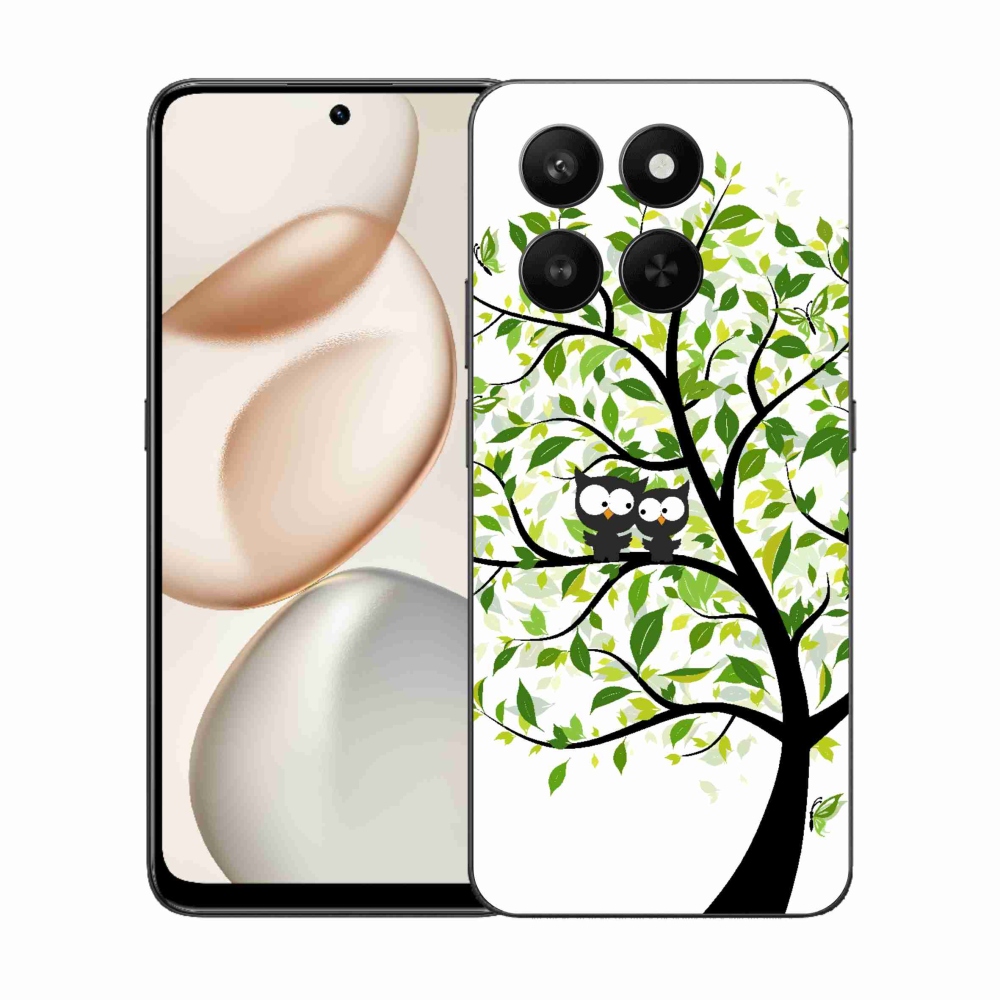 Gelový kryt mmCase na Honor 400 Smart 5G/4G/Honor X7d - sovičky na stromě