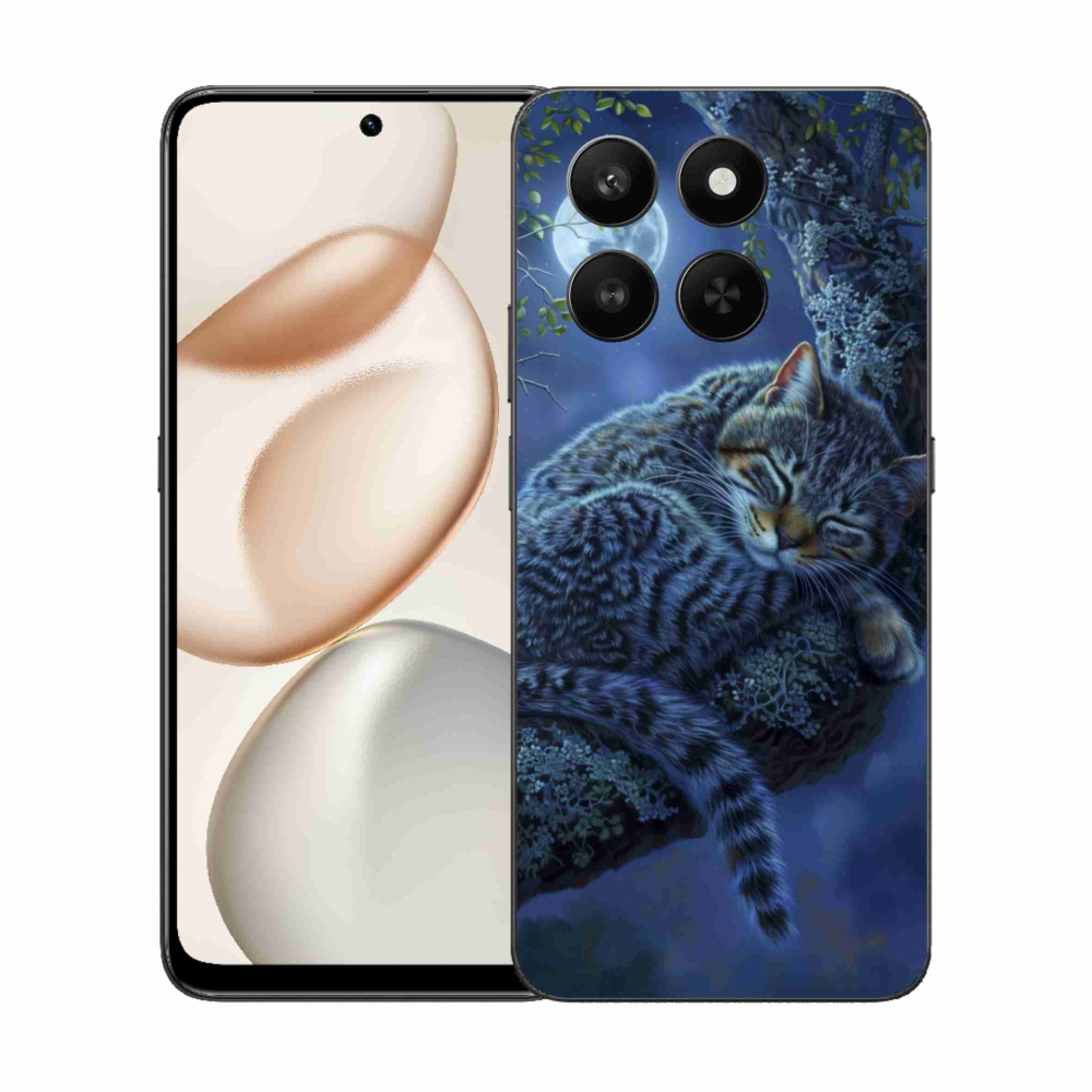 Gelový kryt mmCase na Honor 400 Smart 5G/4G/Honor X7d - spící kočka