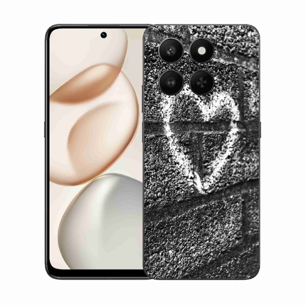 Gelový kryt mmCase na Honor 400 Smart 5G/4G/Honor X7d - srdce na zdi