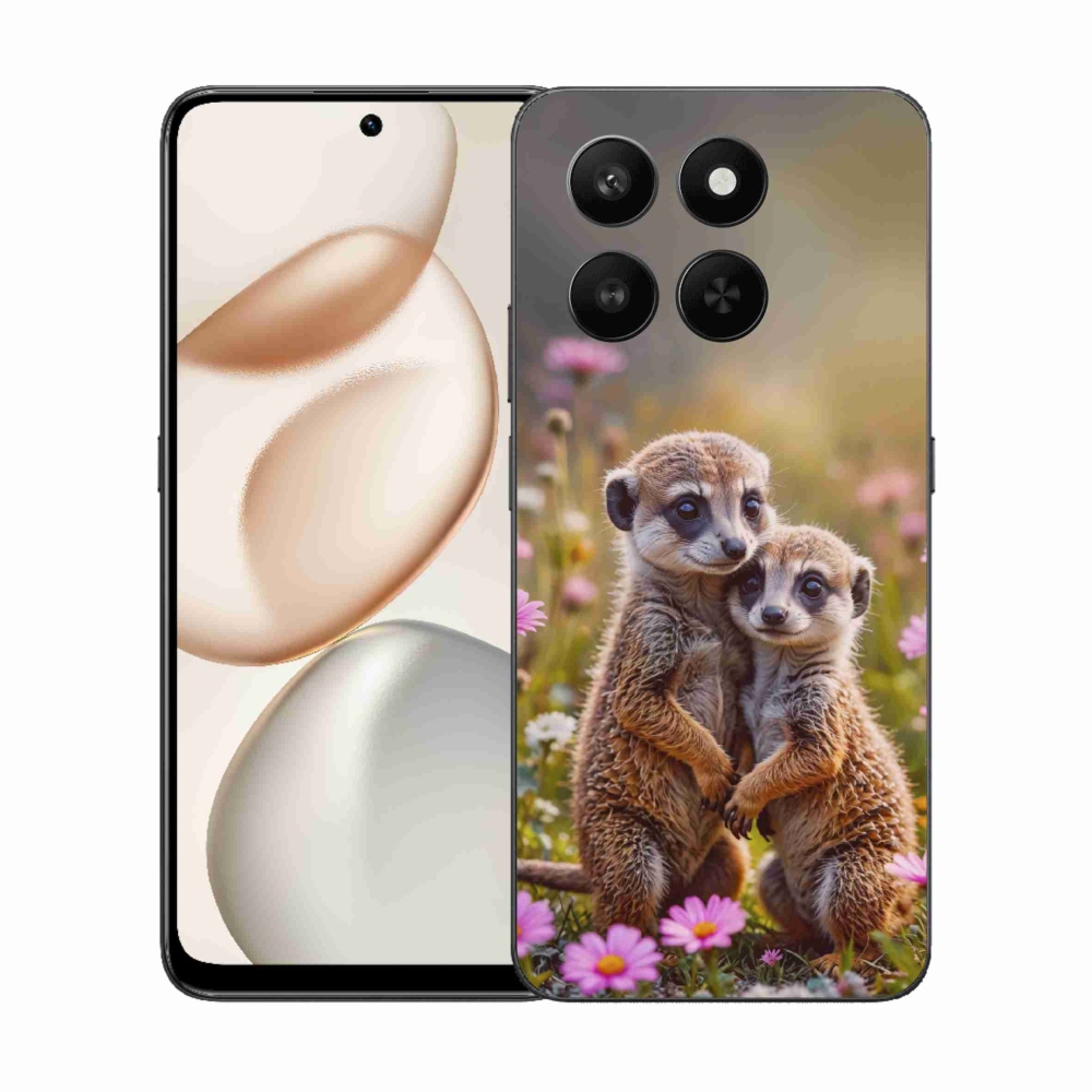 Gelový kryt mmCase na Honor 400 Smart 5G/4G/Honor X7d - surikatí duo