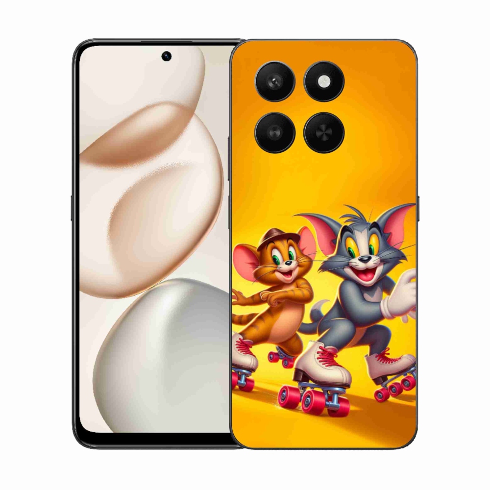 Gelový kryt mmCase na Honor 400 Smart 5G/4G/Honor X7d - tom a jerry