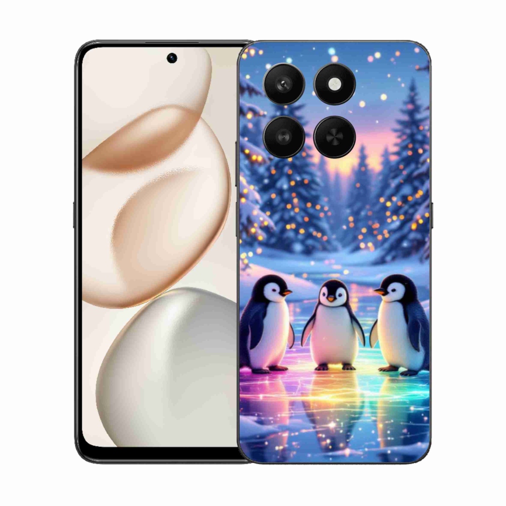 Gelový kryt mmCase na Honor 400 Smart 5G/4G/Honor X7d - tučnáci