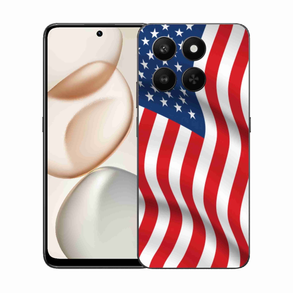 Gelový kryt mmCase na Honor 400 Smart 5G/4G/Honor X7d - USA vlajka