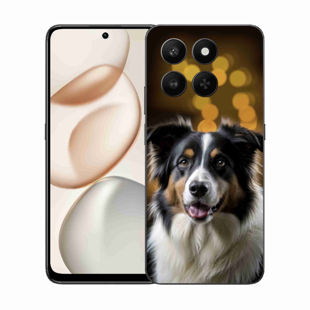 Gelový kryt mmCase na Honor 400 Smart 5G/4G/Honor X7d - usměvavý australský ovčák