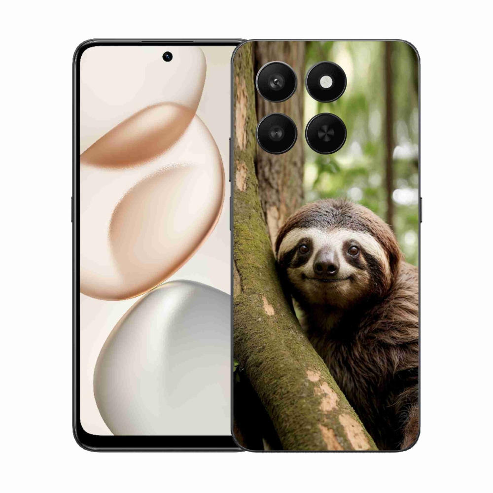 Gelový kryt mmCase na Honor 400 Smart 5G/4G/Honor X7d - usměvavý lenochod
