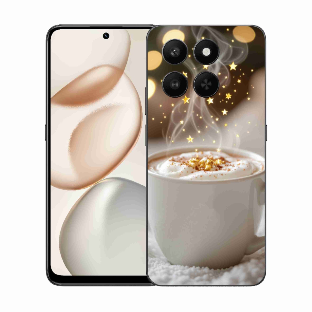 Gelový kryt mmCase na Honor 400 Smart 5G/4G/Honor X7d - vánoční horký nápoj