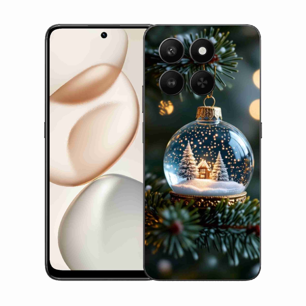 Gelový kryt mmCase na Honor 400 Smart 5G/4G/Honor X7d - vánoční koule 2