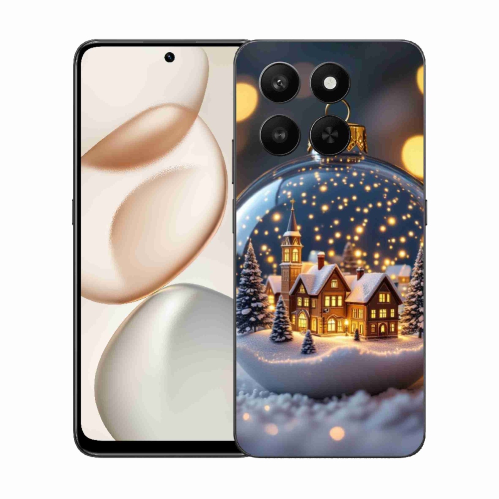 Gelový kryt mmCase na Honor 400 Smart 5G/4G/Honor X7d - vánoční koule 4