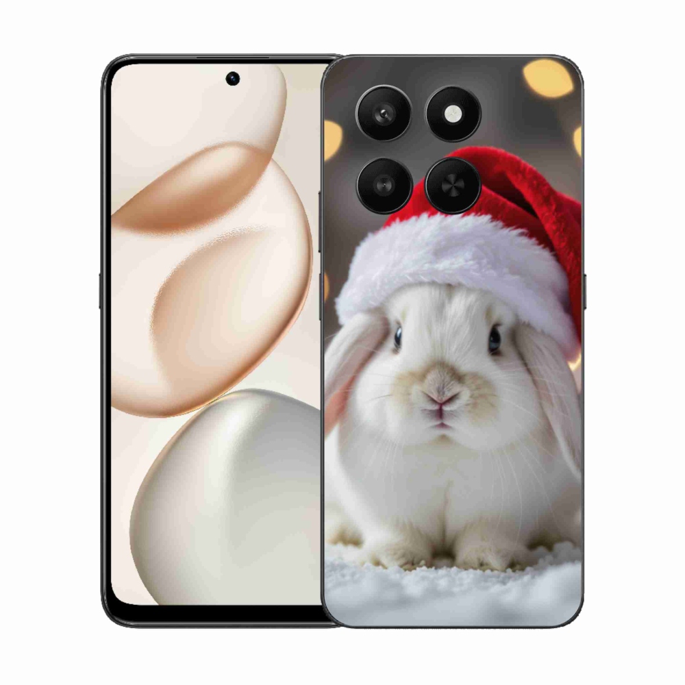 Gelový kryt mmCase na Honor 400 Smart 5G/4G/Honor X7d - vánoční králík