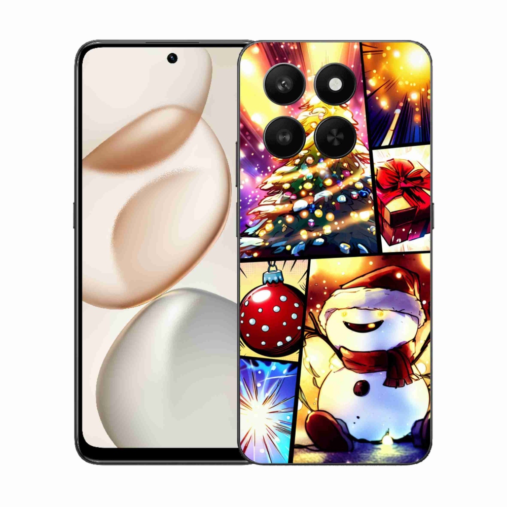 Gelový kryt mmCase na Honor 400 Smart 5G/4G/Honor X7d - vánoční motivy 1