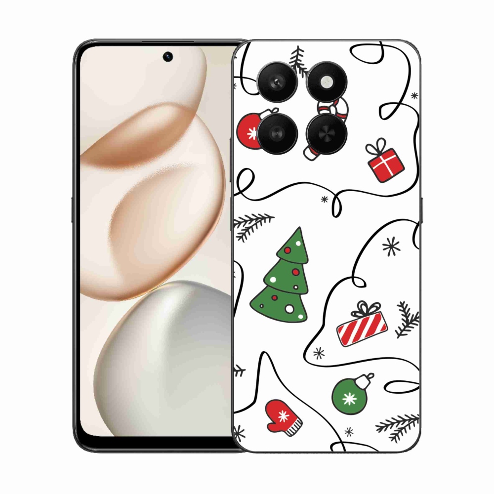 Gelový kryt mmCase na Honor 400 Smart 5G/4G/Honor X7d - vánoční motivy