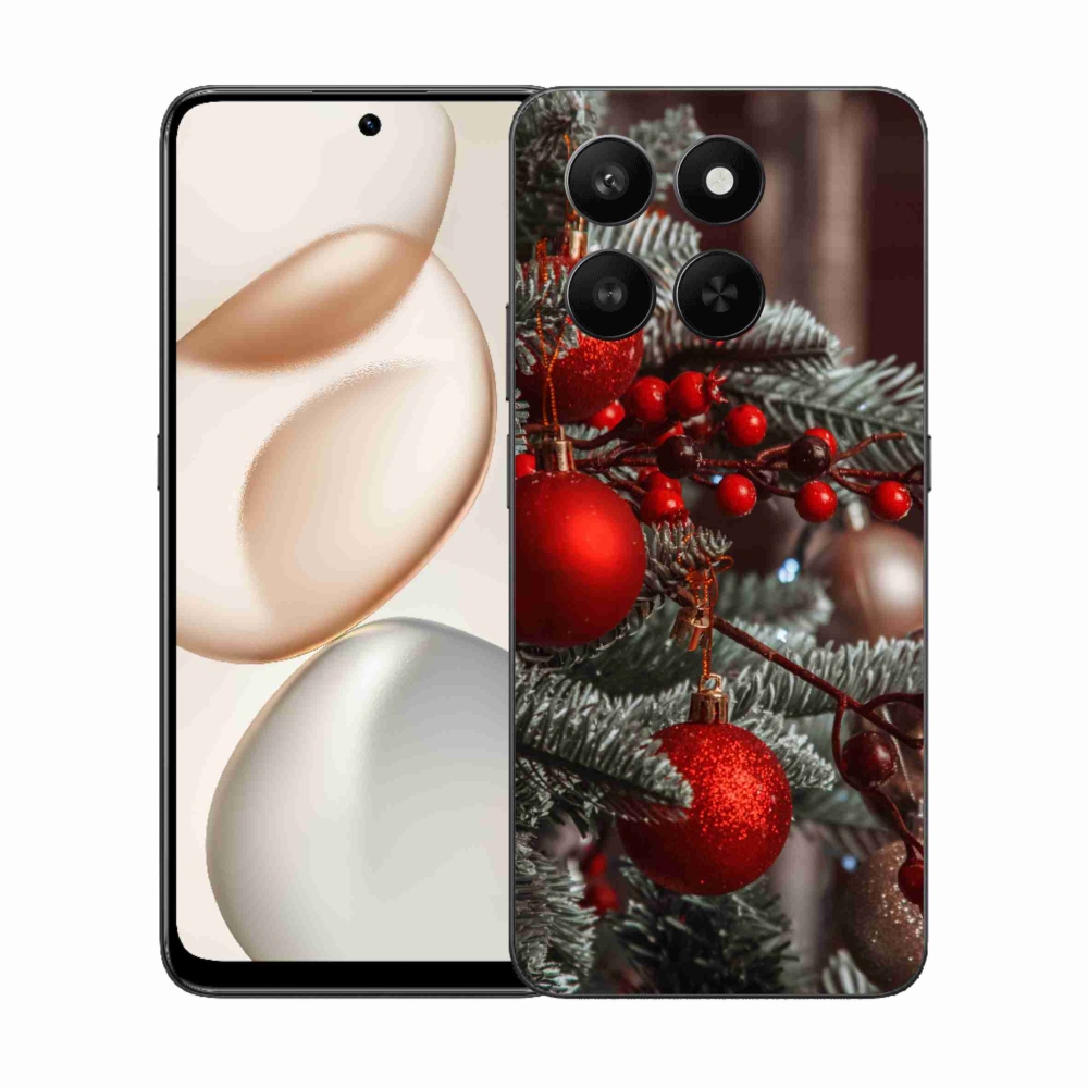 Gelový kryt mmCase na Honor 400 Smart 5G/4G/Honor X7d - vánoční ozdoby 2