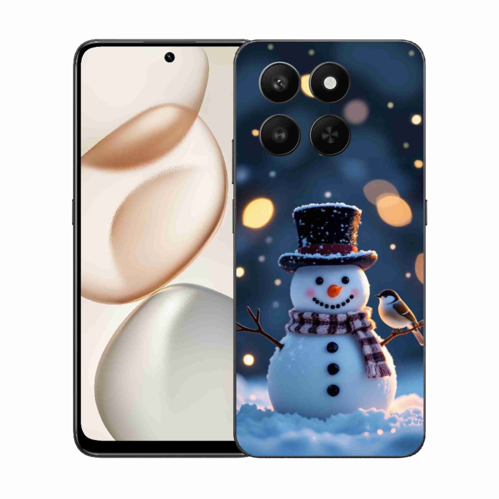 Gelový kryt mmCase na Honor 400 Smart 5G/4G/Honor X7d - vánoční sněhulák