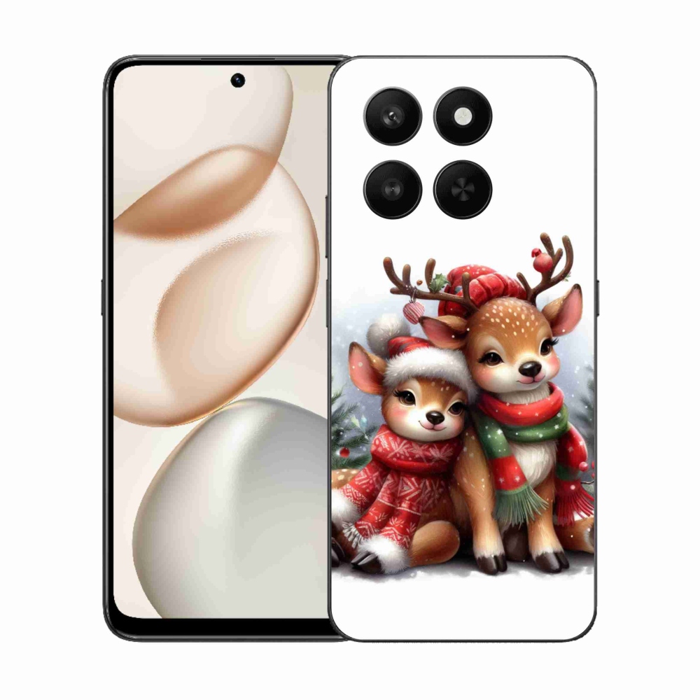 Gelový kryt mmCase na Honor 400 Smart 5G/4G/Honor X7d - vánoční sobi