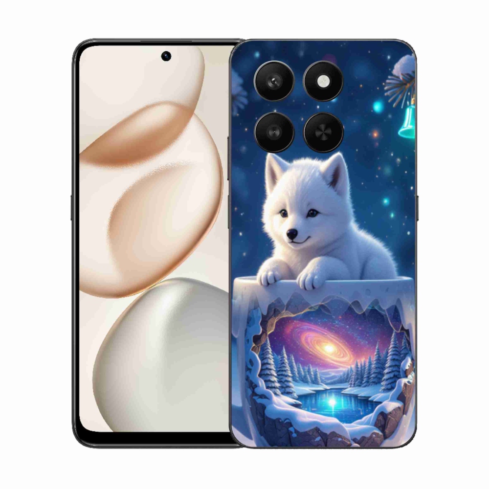 Gelový kryt mmCase na Honor 400 Smart 5G/4G/Honor X7d - vánoční štěně