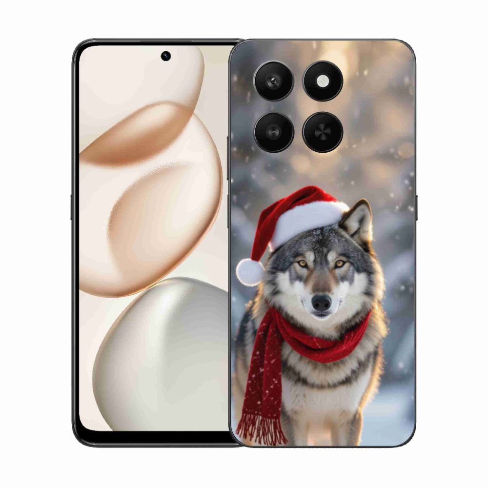 Gelový kryt mmCase na Honor 400 Smart 5G/4G/Honor X7d - vánoční vlk