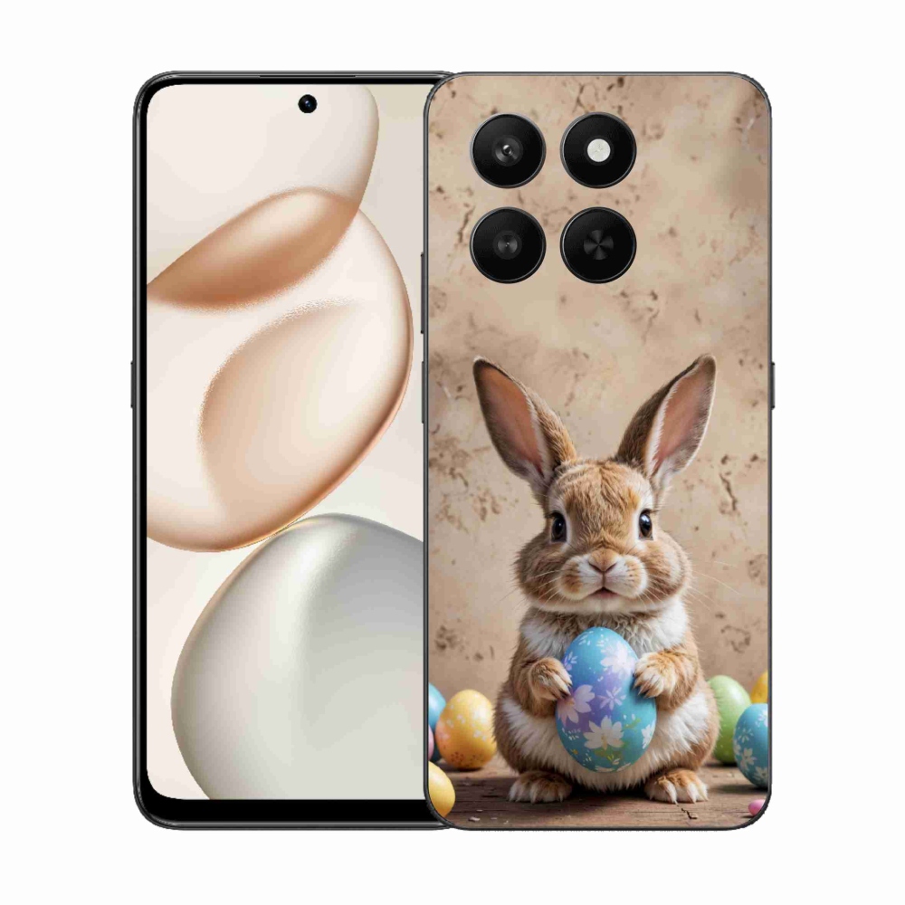 Gelový kryt mmCase na Honor 400 Smart 5G/4G/Honor X7d - velikonoční králíček