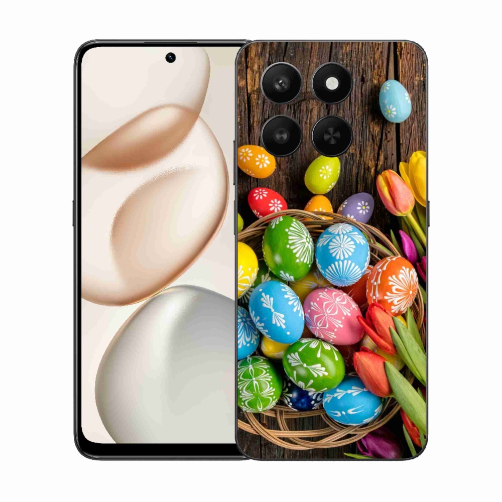 Gelový kryt mmCase na Honor 400 Smart 5G/4G/Honor X7d - velikonoční vajíčka