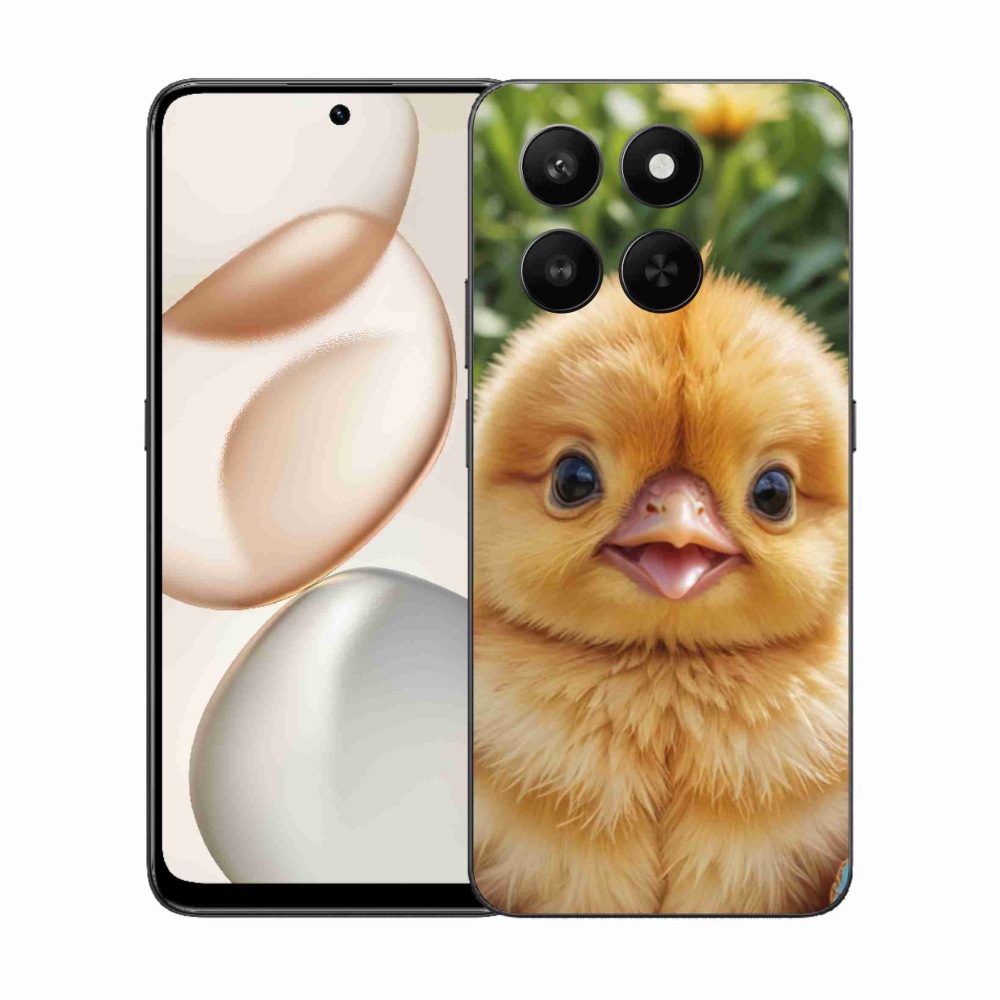 Gelový kryt mmCase na Honor 400 Smart 5G/4G/Honor X7d - veselé kuřátko