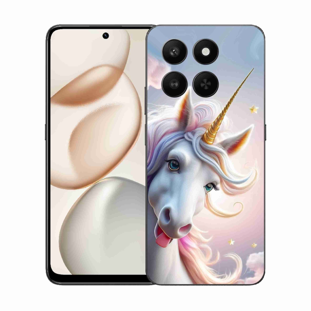 Gelový kryt mmCase na Honor 400 Smart 5G/4G/Honor X7d - veselý jednorožec